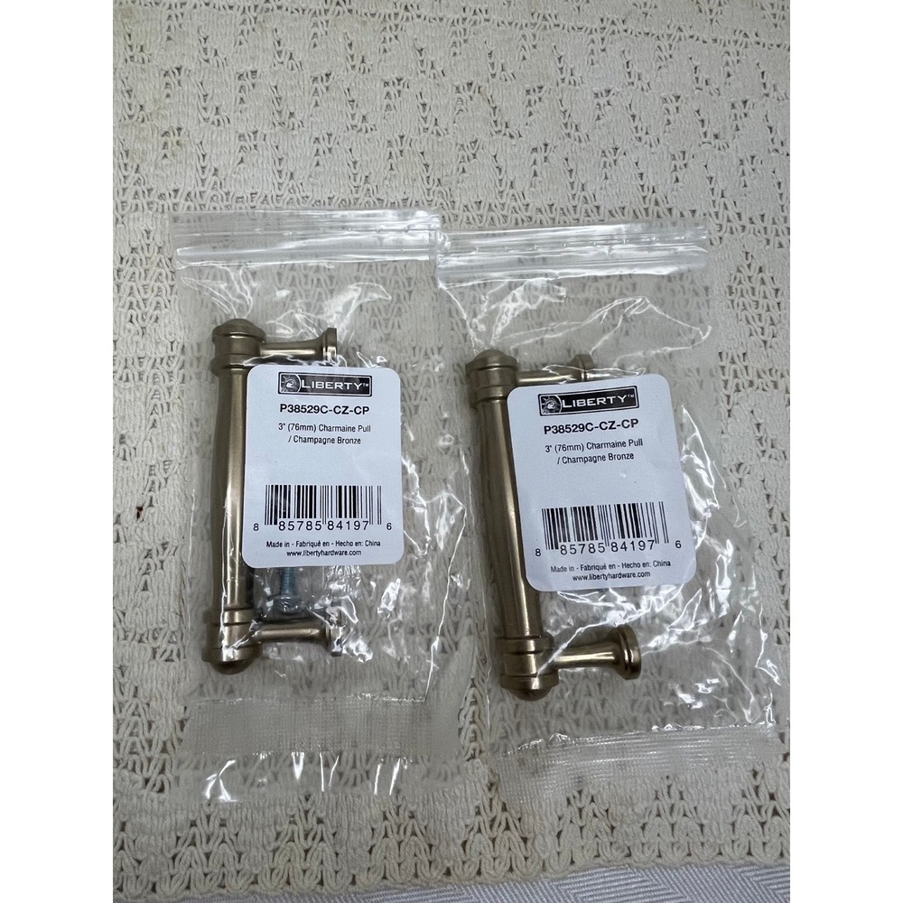 Liberty P38529C-CZ-CP Charmaine 3in 76mm Pull Champagne Bronze 2 Pack